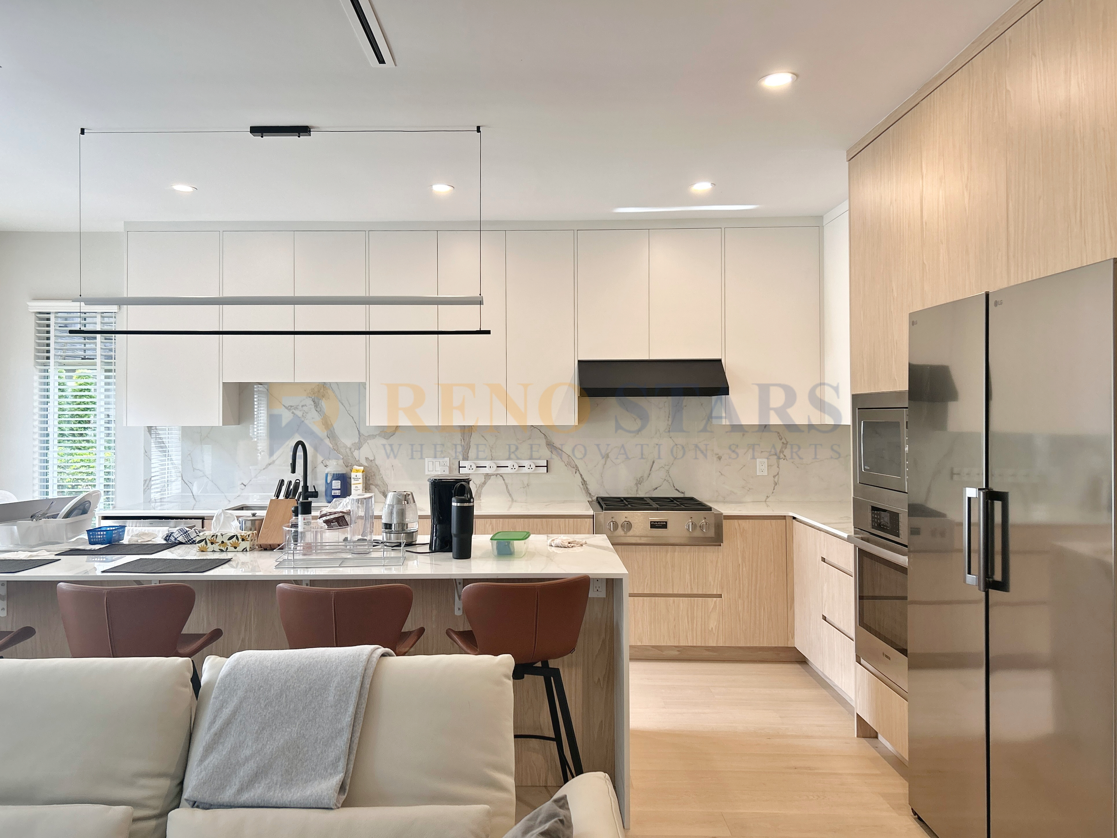 Custom Kitchen Renovation with Black Fixtures - After 2