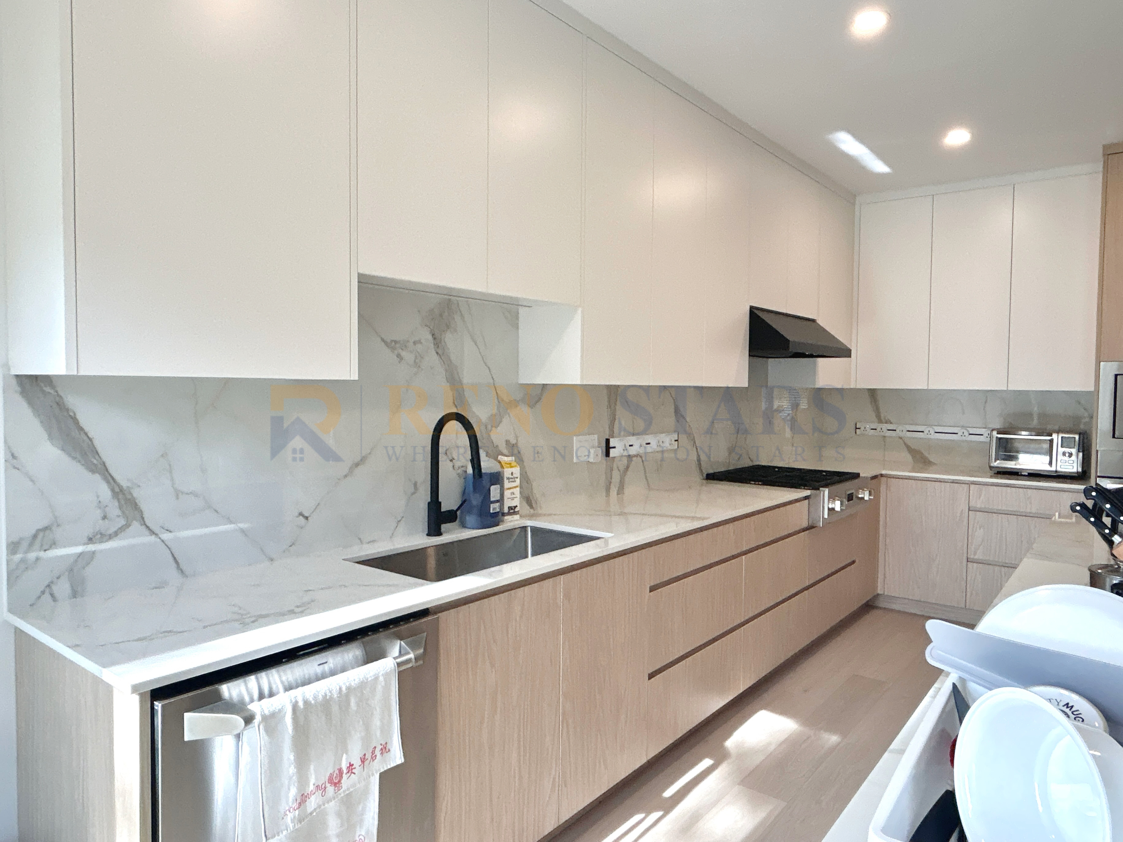 Custom Kitchen Renovation with Black Fixtures - After 4