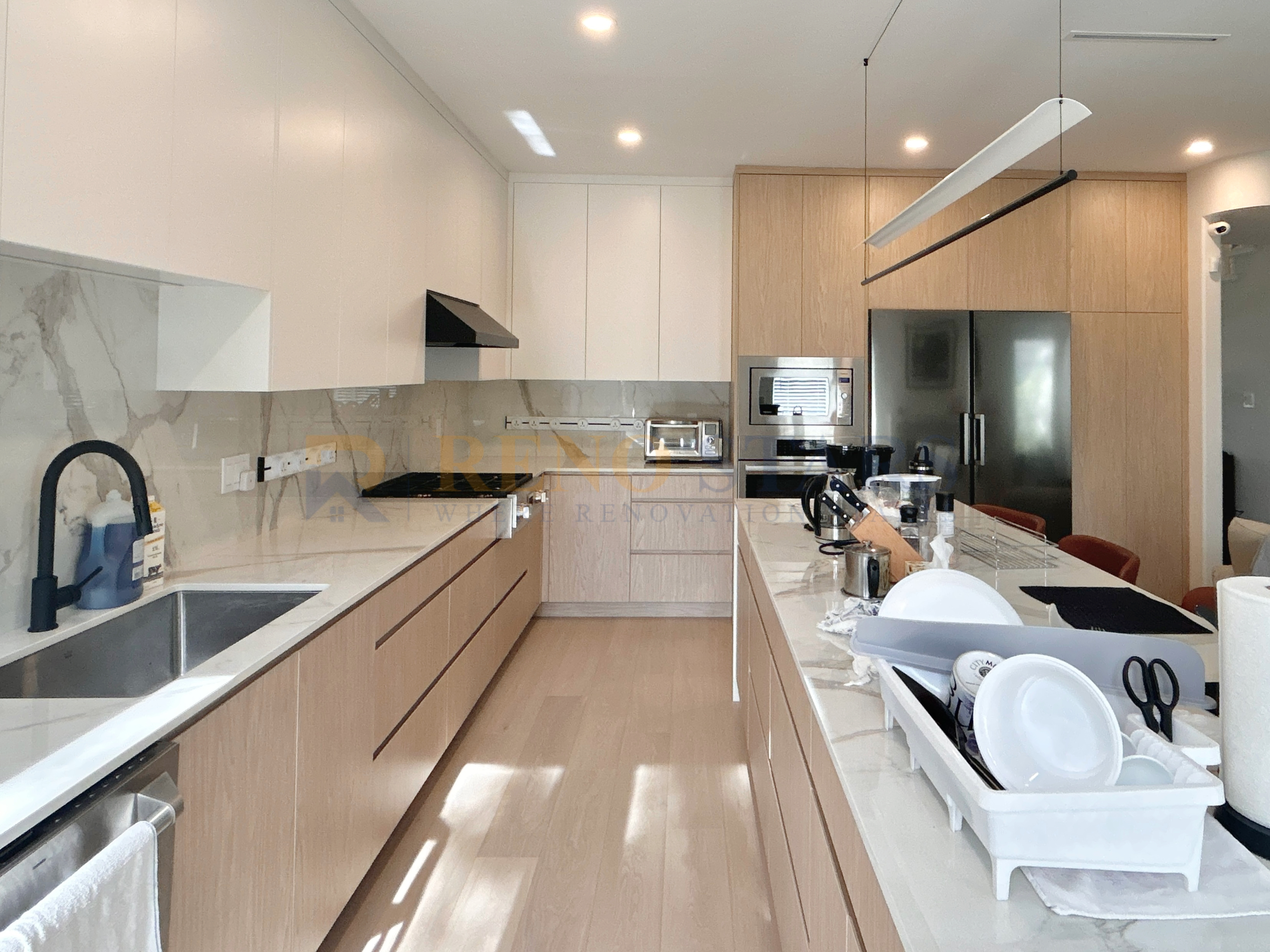 Custom Kitchen Renovation with Black Fixtures - After 5