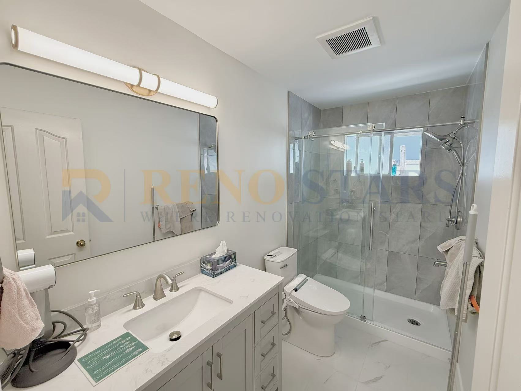 Minimalist Bathroom Renovation in Richmond