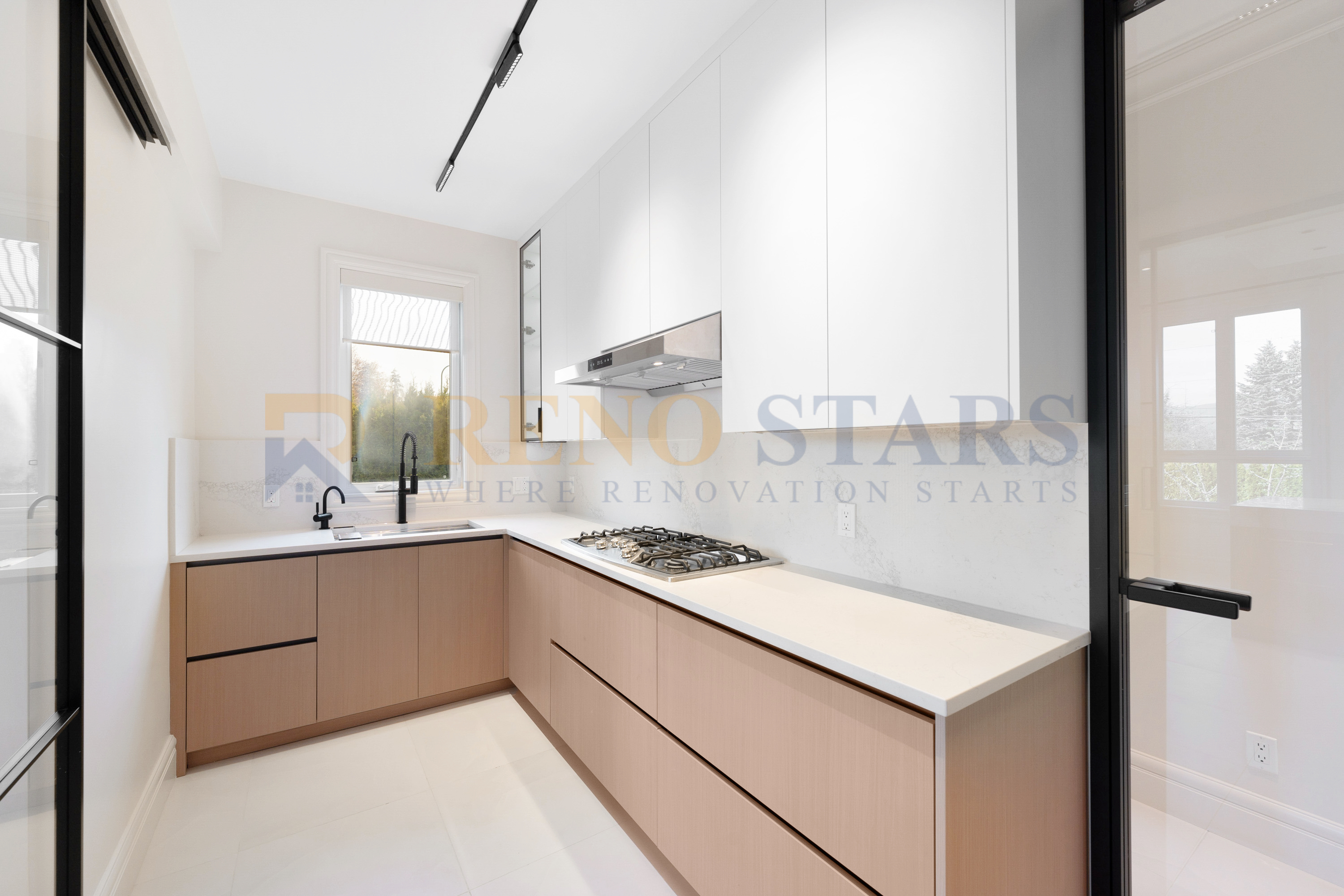 Custom Kitchen Renovation with Gold Fixtures - After 3