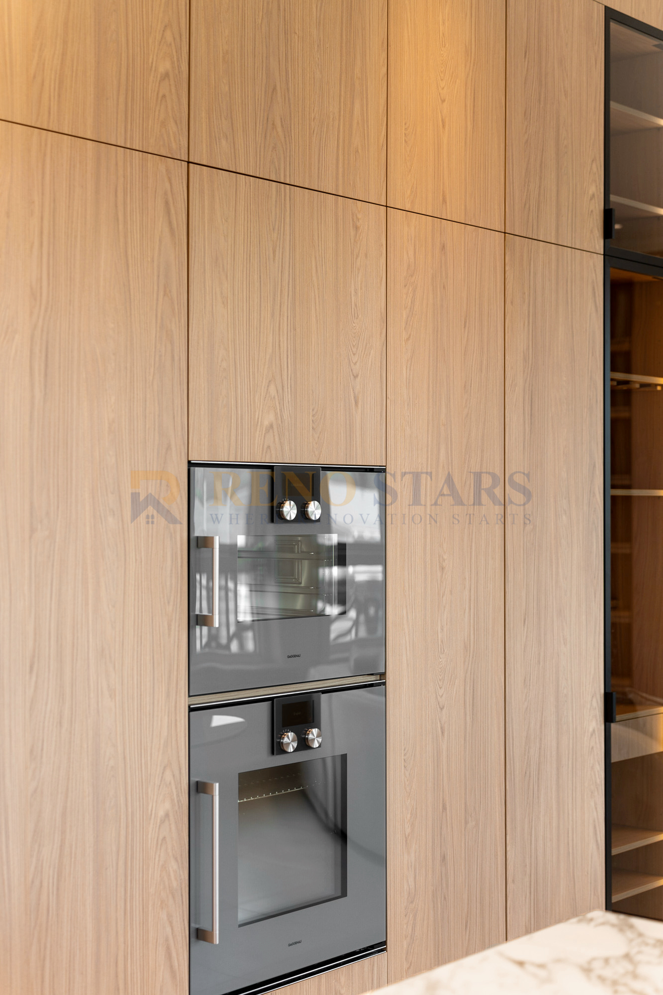 Custom Kitchen Renovation with Gold Fixtures - After 4