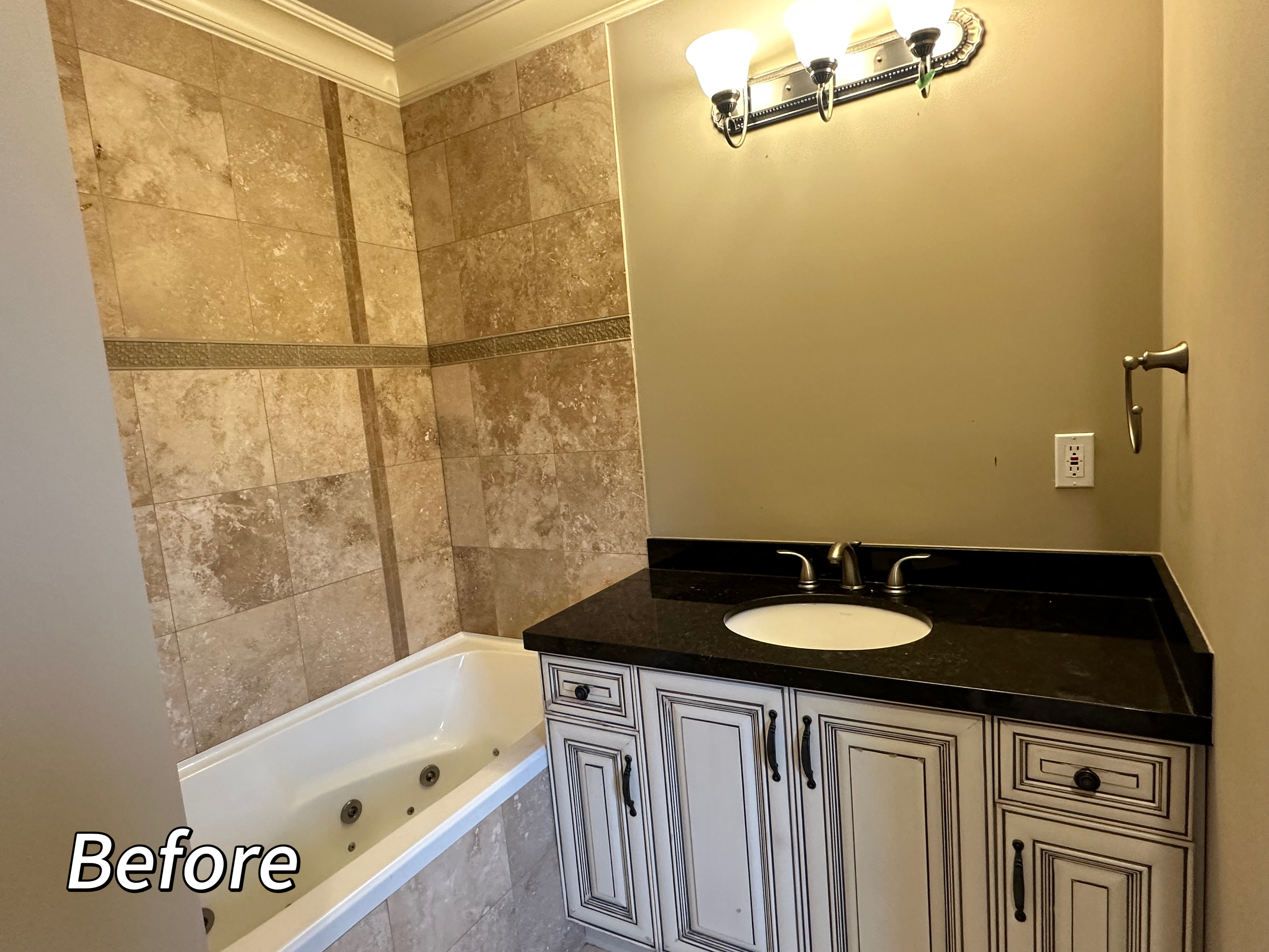 Luxury Bathroom Renovation with Custom Features - Before 2