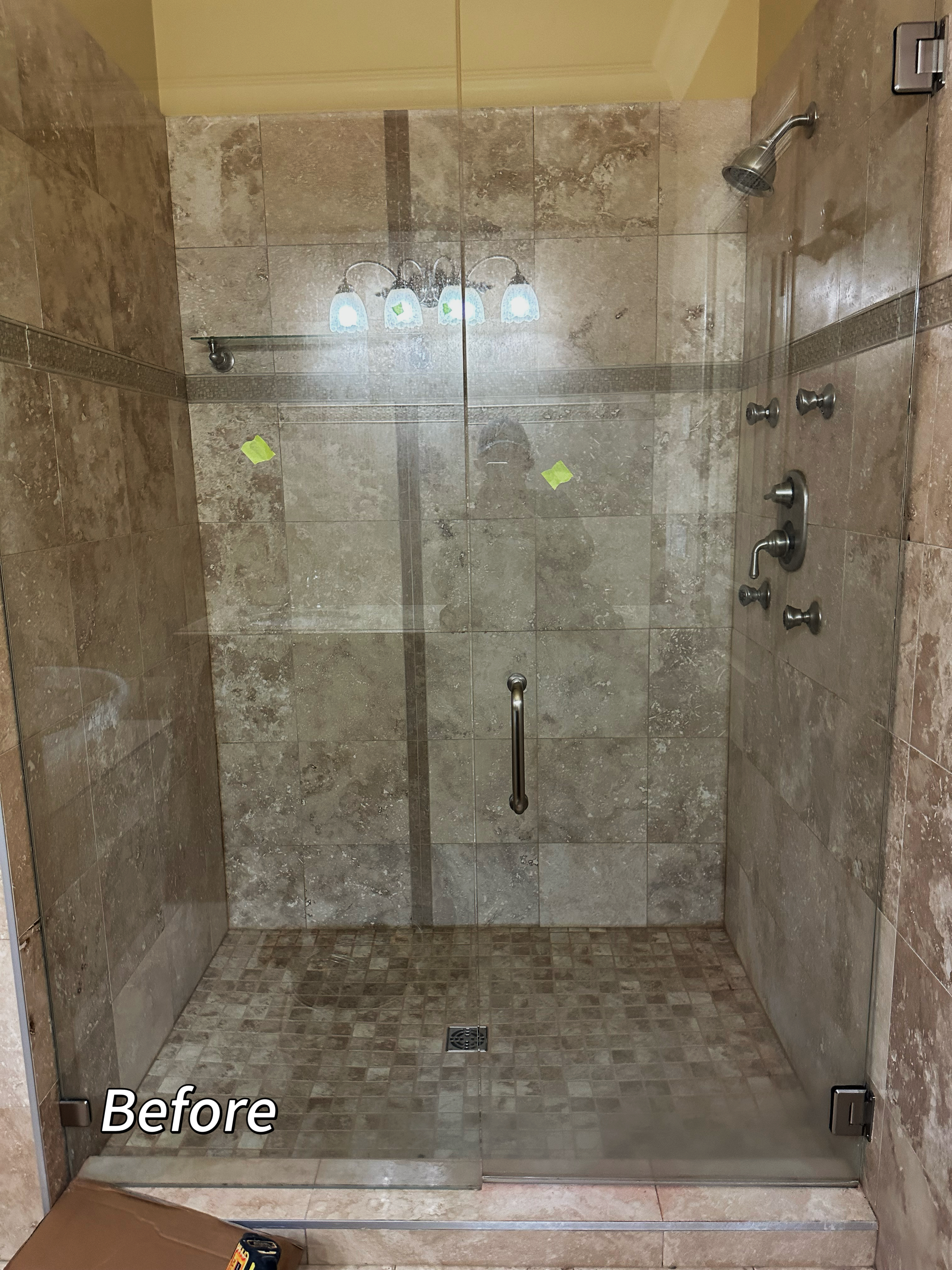 Luxury Bathroom Renovation with Custom Features - Before 4