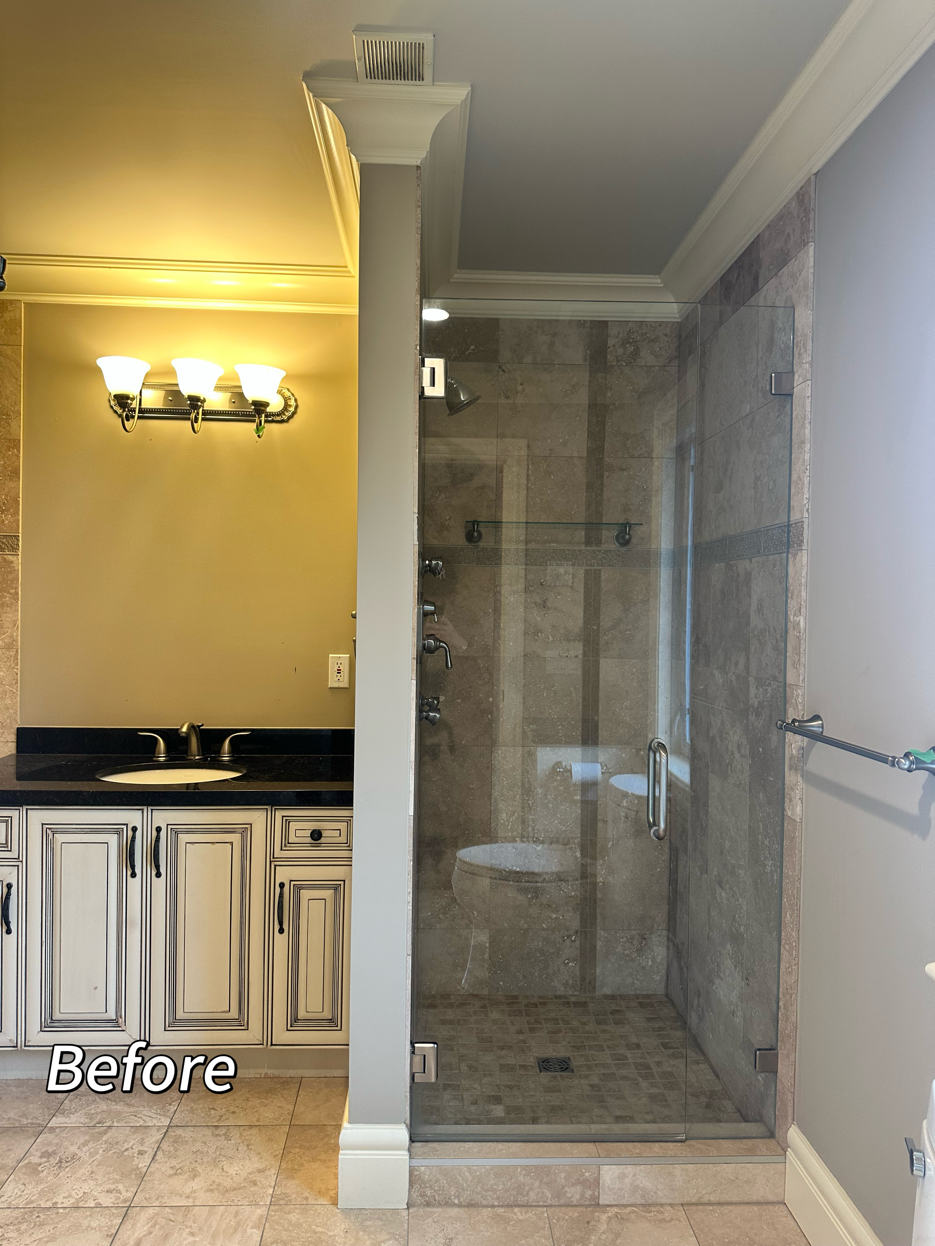Luxury Bathroom Renovation with Custom Features - Before 6
