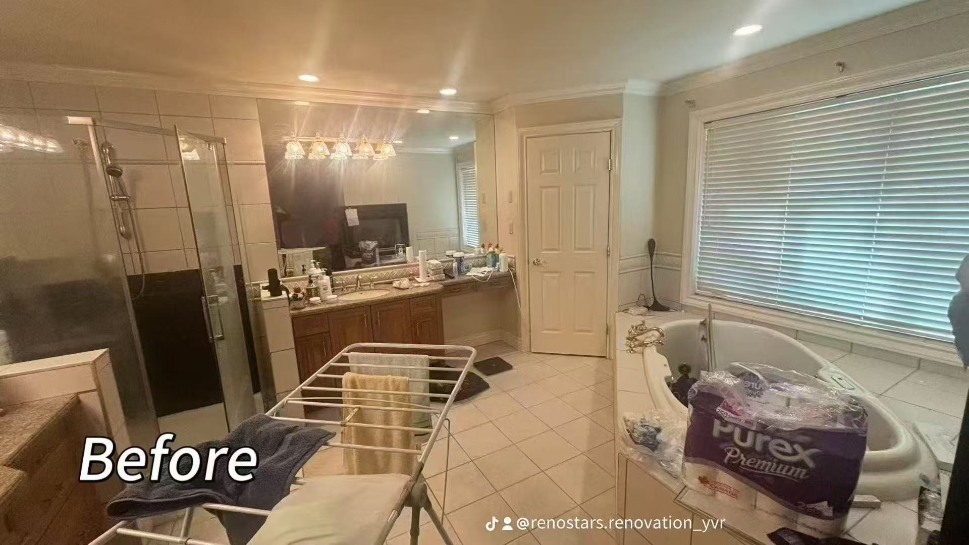 Transformation of One Bathroom into Two Stylish Spaces - Before Renovation 1