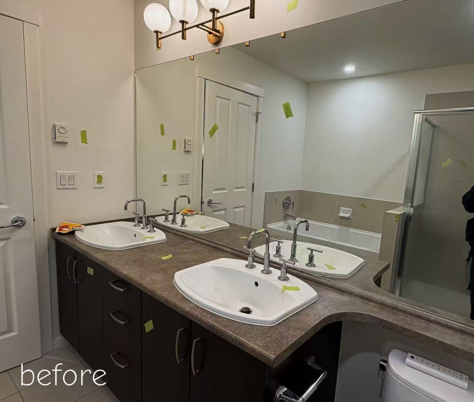 Three and a Half Bathroom Renovation in Delta - Before Renovation 3