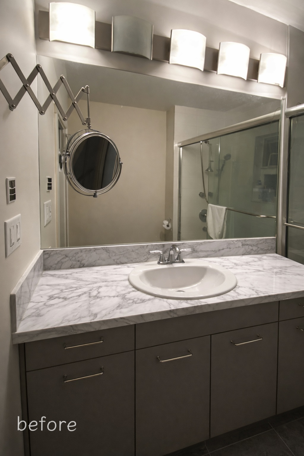 Dual Bathroom Renovation with Unique Powder Room - Before Renovation 3