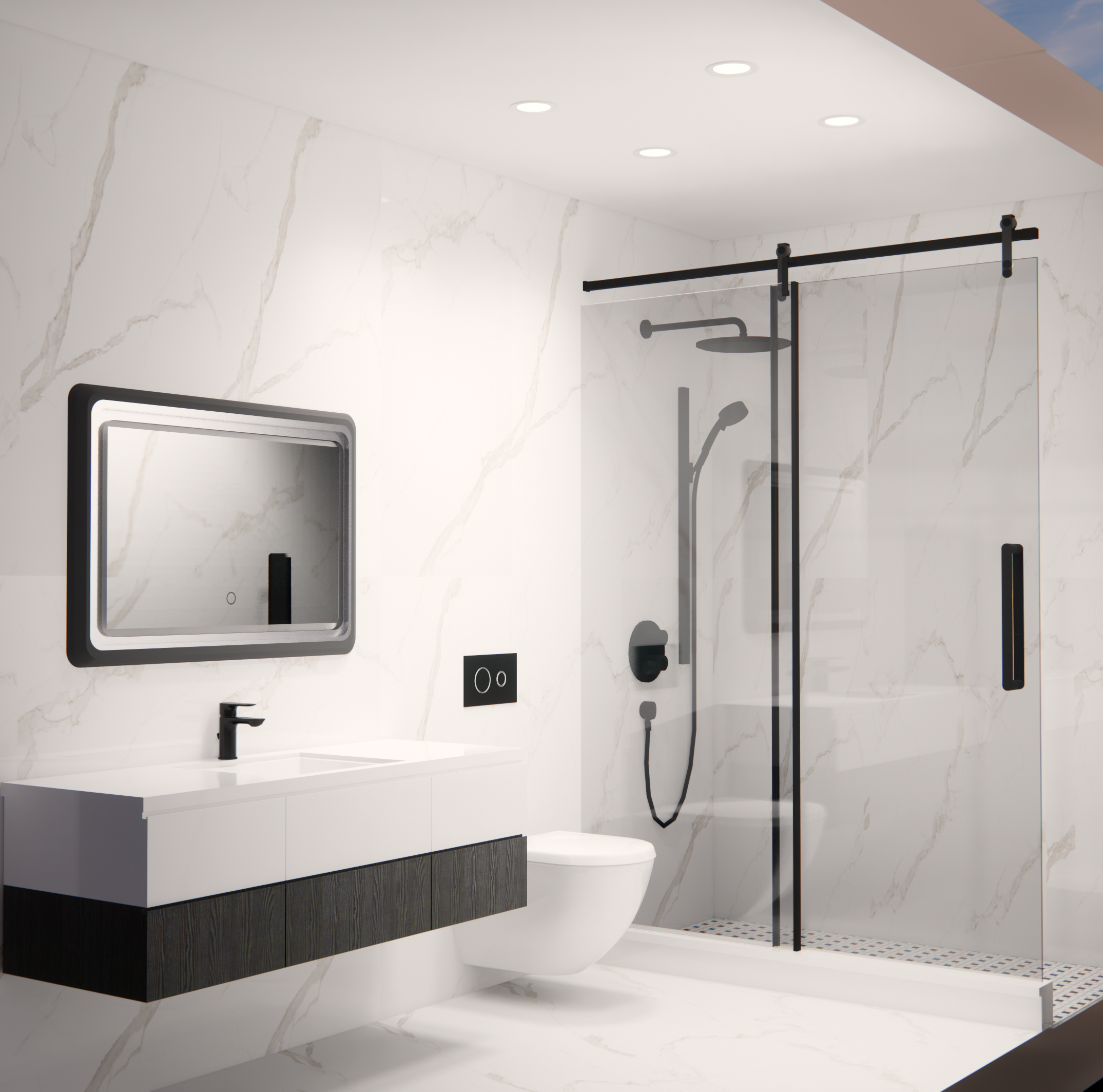 Bathroom Design Rendering