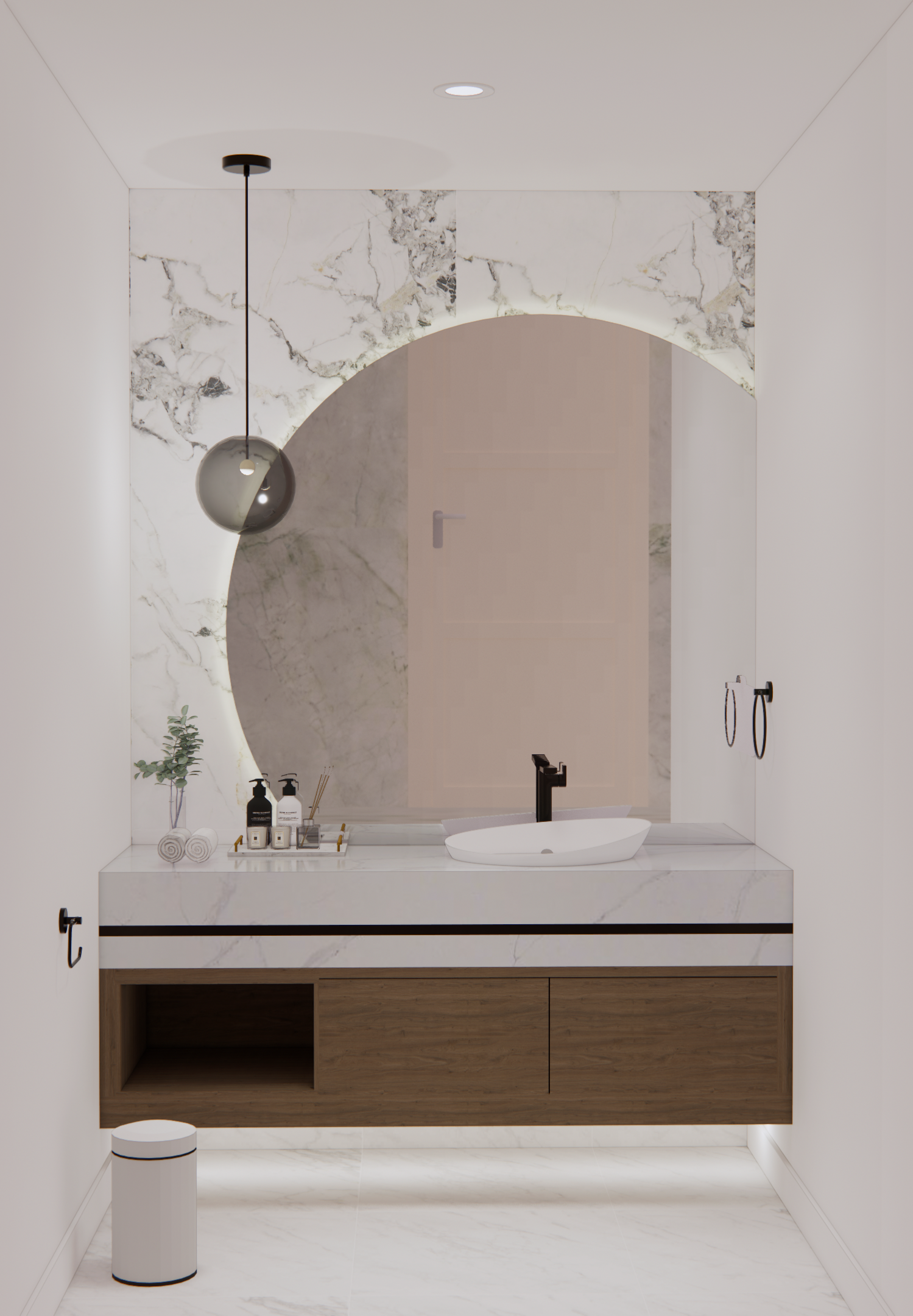 Elegant Powder Room